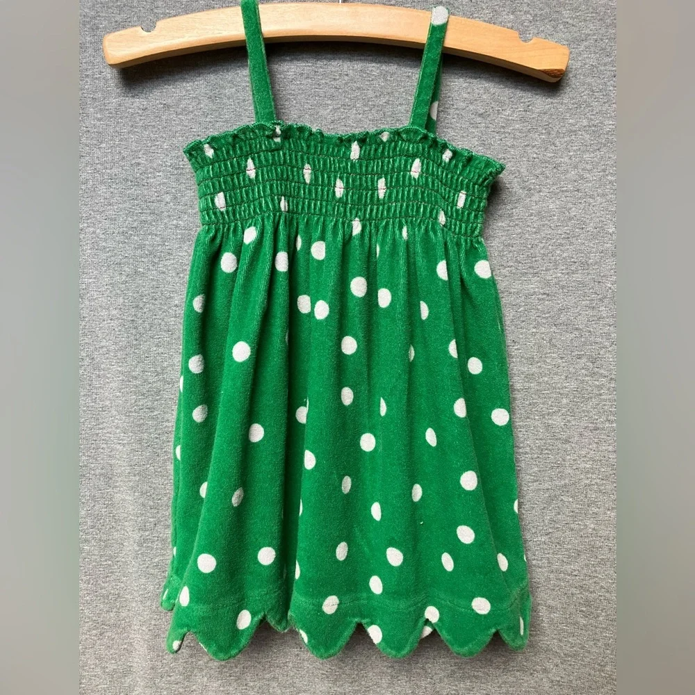 Hanna Andersson Terrycloth Swim Dress Pullover Swim Cover Towel Sz 18 - 24 mos.
